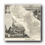 Cliquer ici pour visualiser la carte de l'Atlas National illustré Publié par A. Combette - Paris 1852